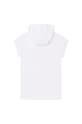 Michael Kors rochie din bumbac pentru copii R12103.102.108 alb SS22