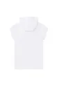 Παιδικό βαμβακερό φόρεμα Michael Kors λευκό