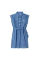 modrá Dievčenské bavlnené šaty Michael Kors Dievčenský