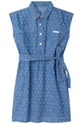 голубой Хлопковое детское платье Michael Kors Для девочек