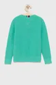 Tommy Hilfiger - Παιδικό βαμβακερό πουλόβερ πράσινο