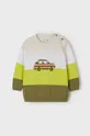 Дитячий бавовняний светер Mayoral зелений