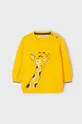κίτρινο Mayoral - Παιδικό βαμβακερό πουλόβερ Για αγόρια