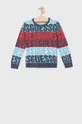 πολύχρωμο Παιδικό βαμβακερό πουλόβερ Guess Για αγόρια