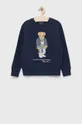 granatowy Polo Ralph Lauren bluza dziecięca 323865657001 Chłopięcy
