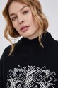 Vlněný svetr Tommy Hilfiger černá WW0WW32510.PPYY
