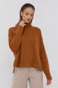 коричневий Вовняний светр Samsoe Samsoe