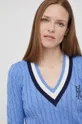 μπλε Βαμβακερό πουλόβερ Lauren Ralph Lauren