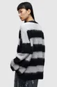 czarny AllSaints sweter z domieszką wełny LOU SPARKLE VNECK