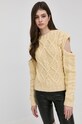 For Love & Lemons pulover galben KHO21S801