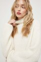 Bruuns Bazaar sweter wełniany beżowy BBW2465