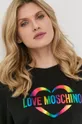 czarny Love Moschino bluza