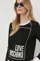 čierna Mikina Love Moschino