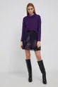 Dkny Sweter P14SAU07 purpurowy