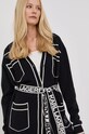 Karl Lagerfeld cardigan din amestec de lana negru 221W2003