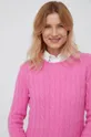 ružová Kašmírový sveter Polo Ralph Lauren