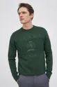 πράσινο Βαμβακερό πουλόβερ Tommy Hilfiger Ανδρικά