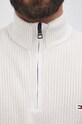 Bavlněný svetr Tommy Hilfiger MW0MW21304.PPYY béžová