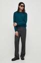Samsoe Samsoe pulover M20200110 turcoaz AW23