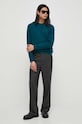 Samsoe Samsoe sweter Gunan M20200110 turkusowy AW23