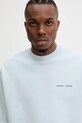 Samsoe Samsoe cotton sweatshirt Norsbro blue M00018103