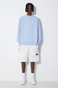 Samsoe Samsoe cotton sweatshirt Norsbro M00018103 blue SS25