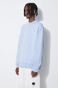 Samsoe Samsoe cotton sweatshirt Norsbro blue M00018103