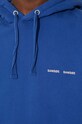 Bavlněná mikina Samsoe Samsoe M00018104 modrá