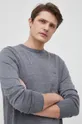szürke Calvin Klein - Gyapjú pulóver