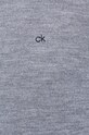 Calvin Klein - Vlnený sveter K10K102727.PPYY sivá