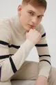 béžová Bavlnený sveter Tom Tailor