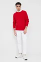 Βαμβακερό πουλόβερ Tommy Hilfiger κόκκινο