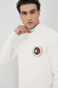 béžová Bavlnený sveter Tommy Hilfiger Icon