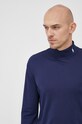 Polo Ralph Lauren longsleeve din bumbac uni bleumarin 710849518002
