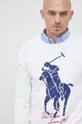 λευκό Polo Ralph Lauren - Βαμβακερό πουλόβερ