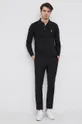 Tričko s dlhým rukávom Polo Ralph Lauren čierna
