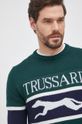 zelená Vlnený sveter Trussardi