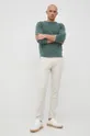 Βαμβακερό πουλόβερ Liu Jo πράσινο