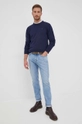 G-Star Raw sweter bawełniany D21173.8403 granatowy