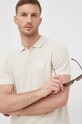 Polo se lněnou směsí BOSS Boss Casual 50465285 béžová