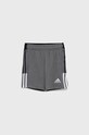 Otroške kratke hlače adidas Performance Pletenina siva GP8806