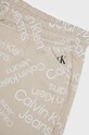 Băieți Calvin Klein Jeans pantaloni scurți din bumbac pentru copii IB0IB01179.PPYY bej
