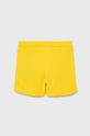 Dětské bavlněné šortky United Colors of Benetton žlutá