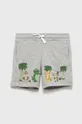 siva Otroške bombažne kratke hlače United Colors of Benetton Fantovski