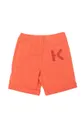 Detské krátke nohavice Kenzo Kids oranžová