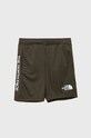 The North Face szorty dziecięce dzianina zielony NF0A7QNT21L1
