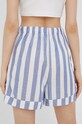 Odzież Vero Moda szorty z domieszką lnu 10261107.BlueBell niebieski