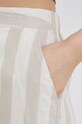 Vero Moda szorty z domieszką lnu beżowy 10261107.SilverLini