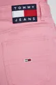 różowy Tommy Jeans szorty jeansowe