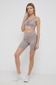 Reebok szorty treningowe H56373 z elastanem beżowy H56373